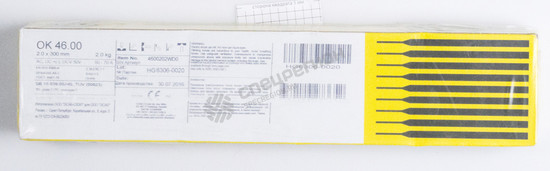 Фотография Электроды ESAB ОК - 46.00 2 х 300 мм (2 кг)