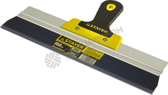 Фотография Шпатель STAYER "PROFESSIONAL" ФАСАДНЫЙ, анодированный, 2к ручка, 350мм 10045-35