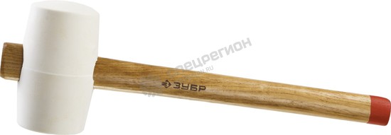 Фотография Киянка Зубр 20511-680_z01 рез. с дер.ручкой белая 680гр.