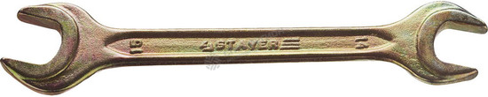Фотография Ключ STAYER "MASTER" гаечный рожковый, 14х15мм 27038-14-15