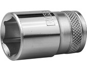 Торцовая головка KRAFTOOL "INDUSTRIE QUALITAT", Cr-V, FLANK, хромосатинированная, 1/2", 16 мм 27805-
