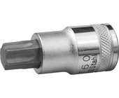 Торцовая бита-головка KRAFTOOL "INDUSTRIE QUALITAT", материал S2, TORX, сатинированная, 1/2", Т60 27